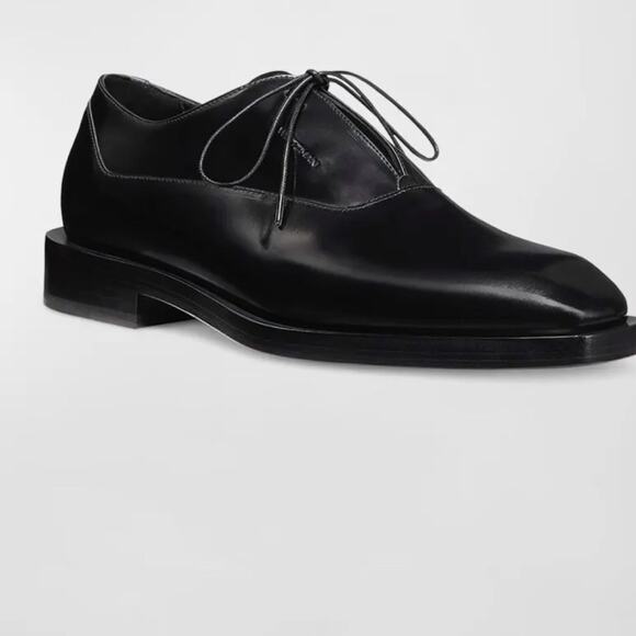 STUART WEITZMAN ROYCE BRUSHED CALFSKIN OXFORD BLACK NWOT LOAFERS SIZE 9M - Picture 2 of 11